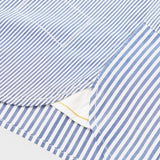 UNIVERSAL WORKS Queens Cotton Patched Shirt Navy - detalle tejido