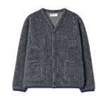 Cárdigan UNIVERSAL WORKS Losso Mohair Mix Navy / Pale Grey