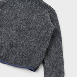 UNIVERSAL WORKS Losso Mohair Mix Navy Pale Grey - espalda