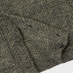UNIVERSAL WORKS Advance Raven Fleece Olive - detalle