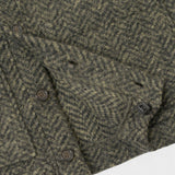 UNIVERSAL WORKS Advance Raven Fleece Olive - detalle