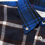 UNIVERSAL WORKS Lazy Day Patchwork Checks Blue - detalle 2