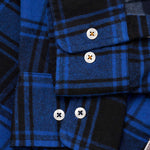 UNIVERSAL WORKS Lazy Day Patchwork Checks Blue - look 2