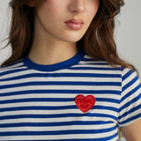 24COLORS Gestreiftes T-Shirt 12296a