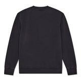 DEUS EX MACHINA – Schwarzes Sweatshirt mit Schild-Garnfärbung