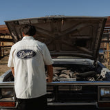 Camisa DEUS EX MACHINA Forecourt Stripe Dirty White