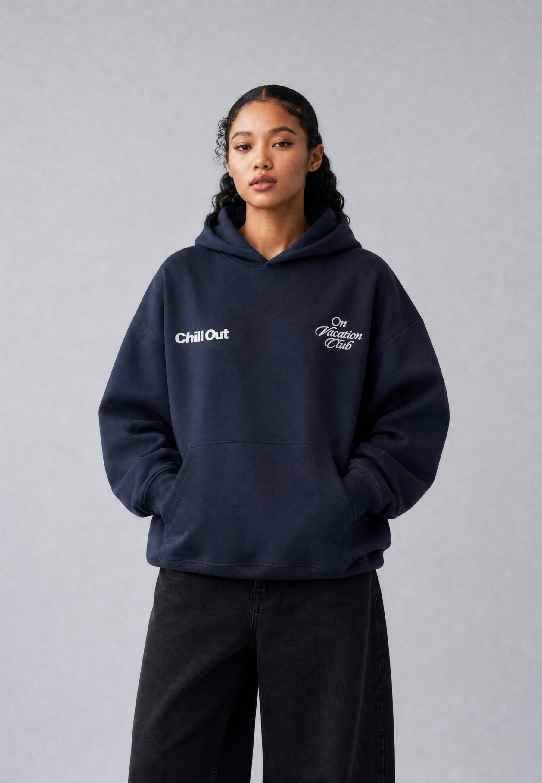 Sudadera On Vacation Chill Out Hoodie Dark Blue foto 5