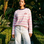 Camiseta On Vacation Elba Striped Longsleeve Pink foto 3