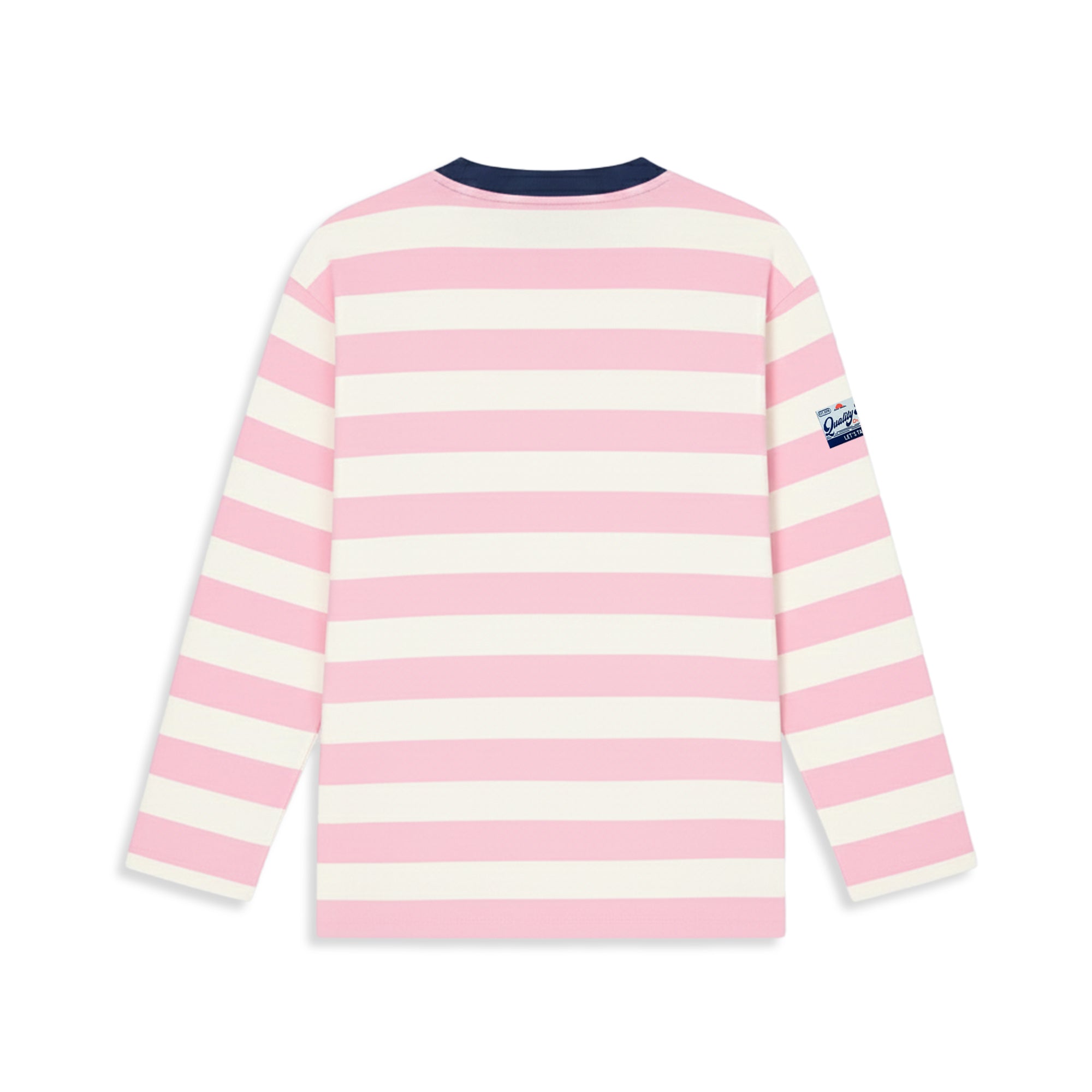 Camiseta On Vacation Elba Striped Longsleeve Pink foto 5