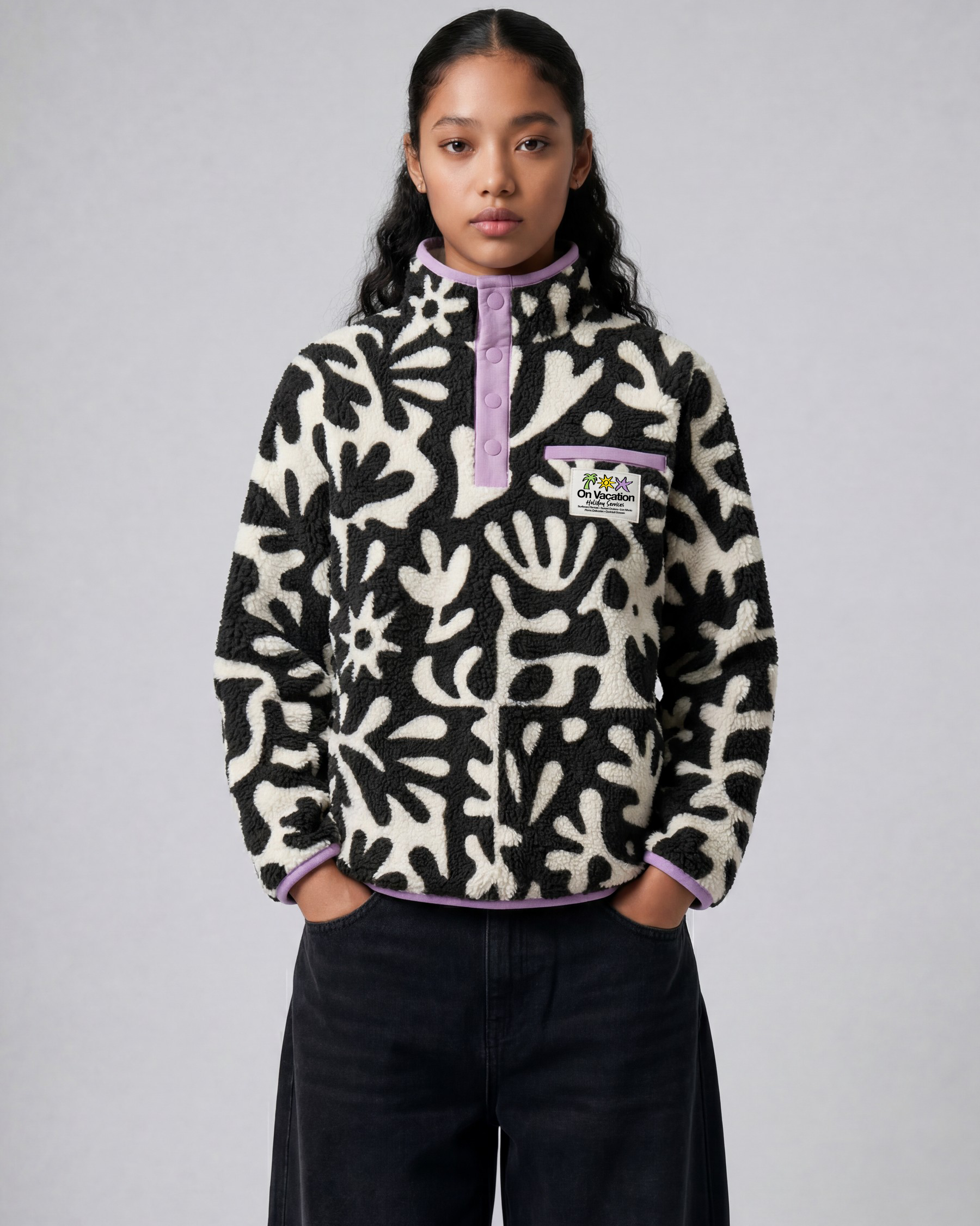 Sudadera On Vacation Goodtimes Fleece Sweater Black foto 5