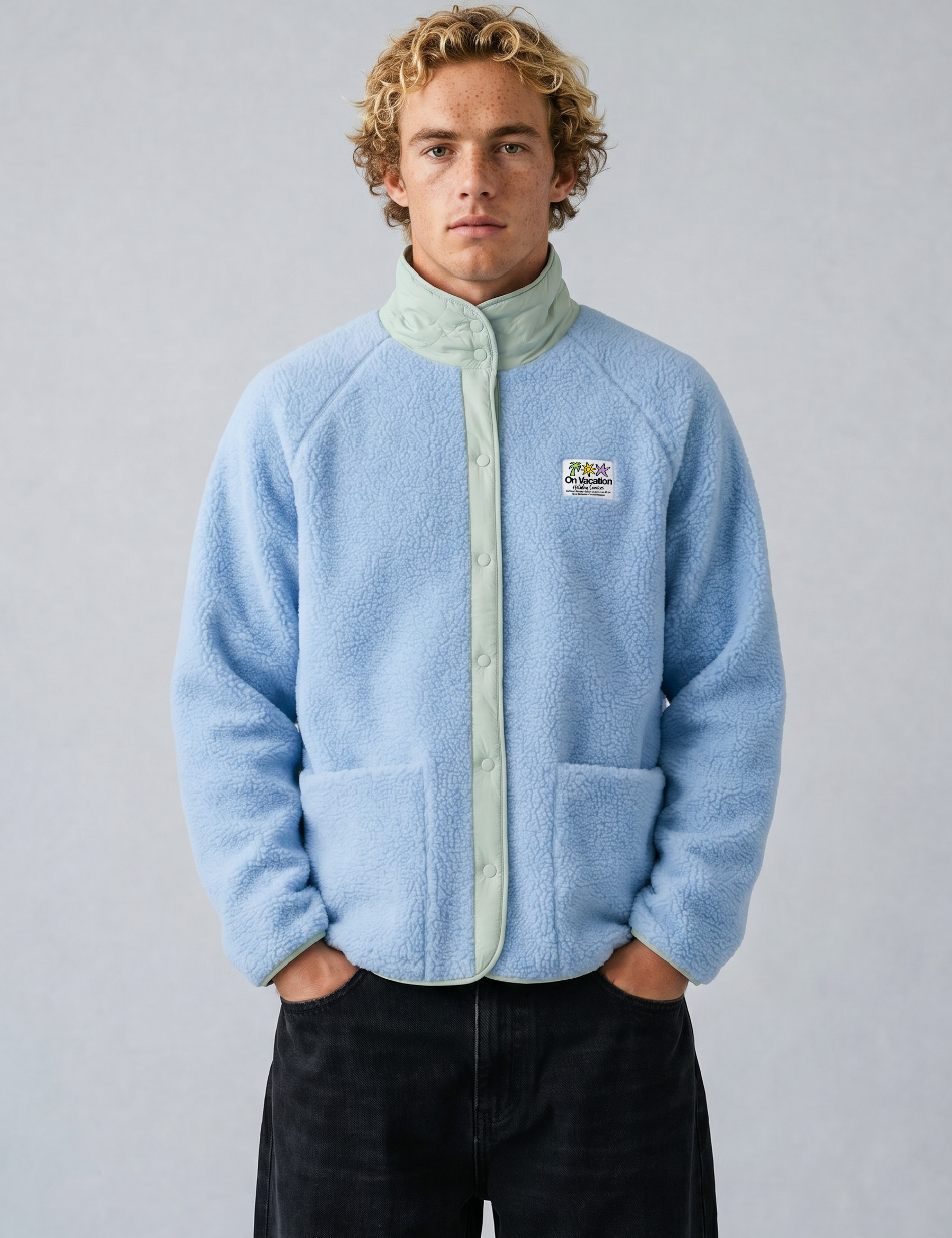 Chaqueta On Vacation Holiday Service Reversible Blue foto 2