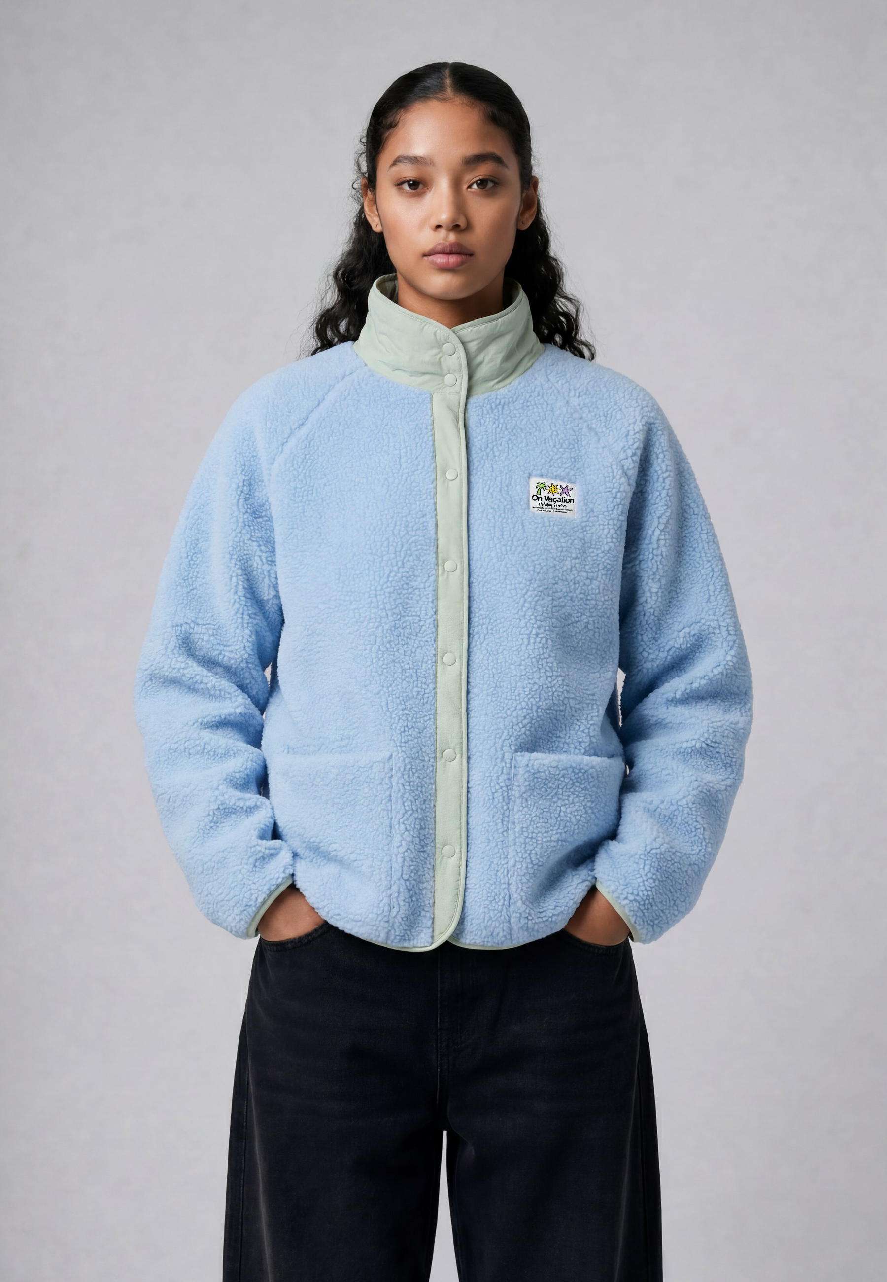 Chaqueta On Vacation Holiday Service Reversible Blue foto 4