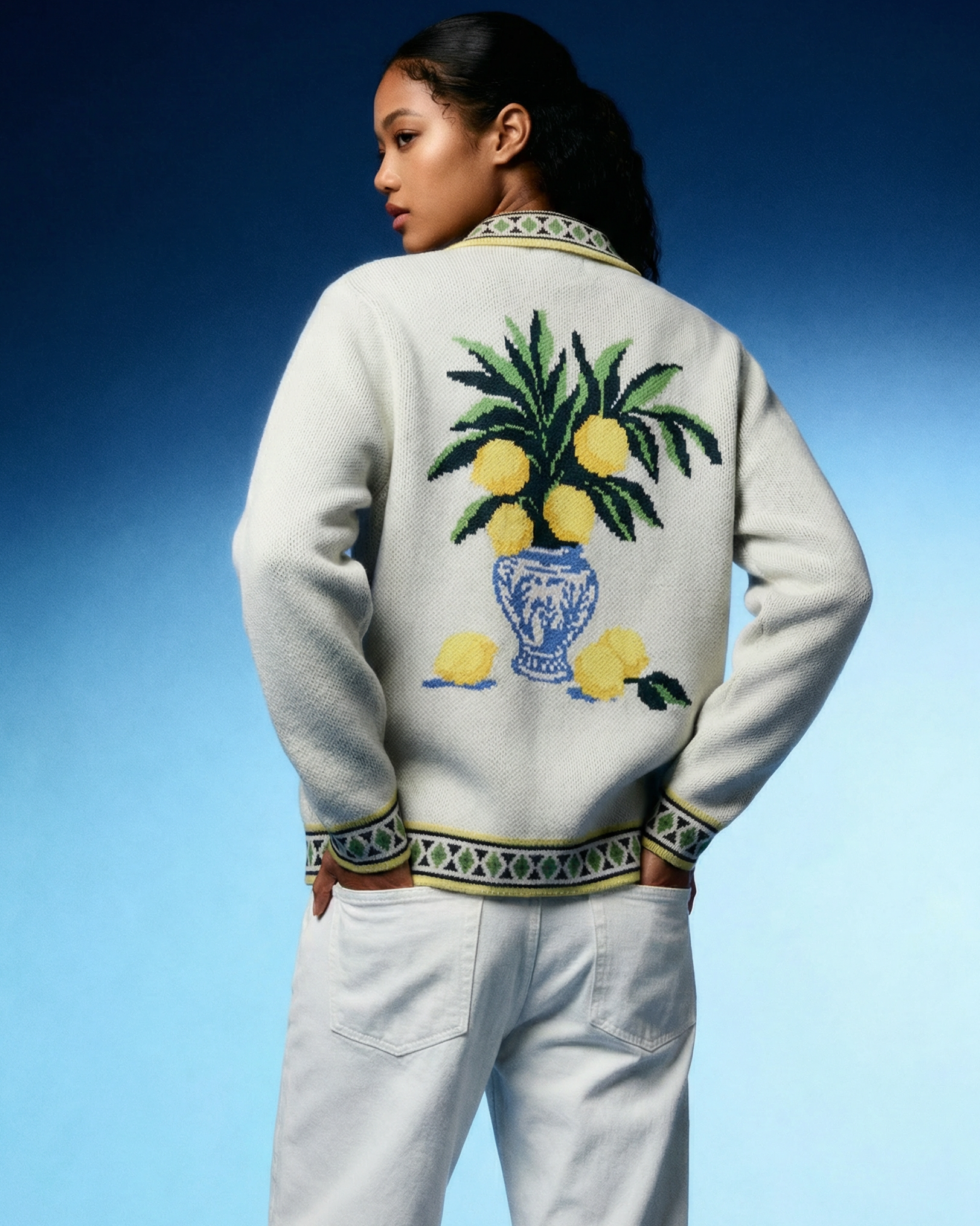 Chaqueta On Vacation Lemon Resort Knit Multi foto 4