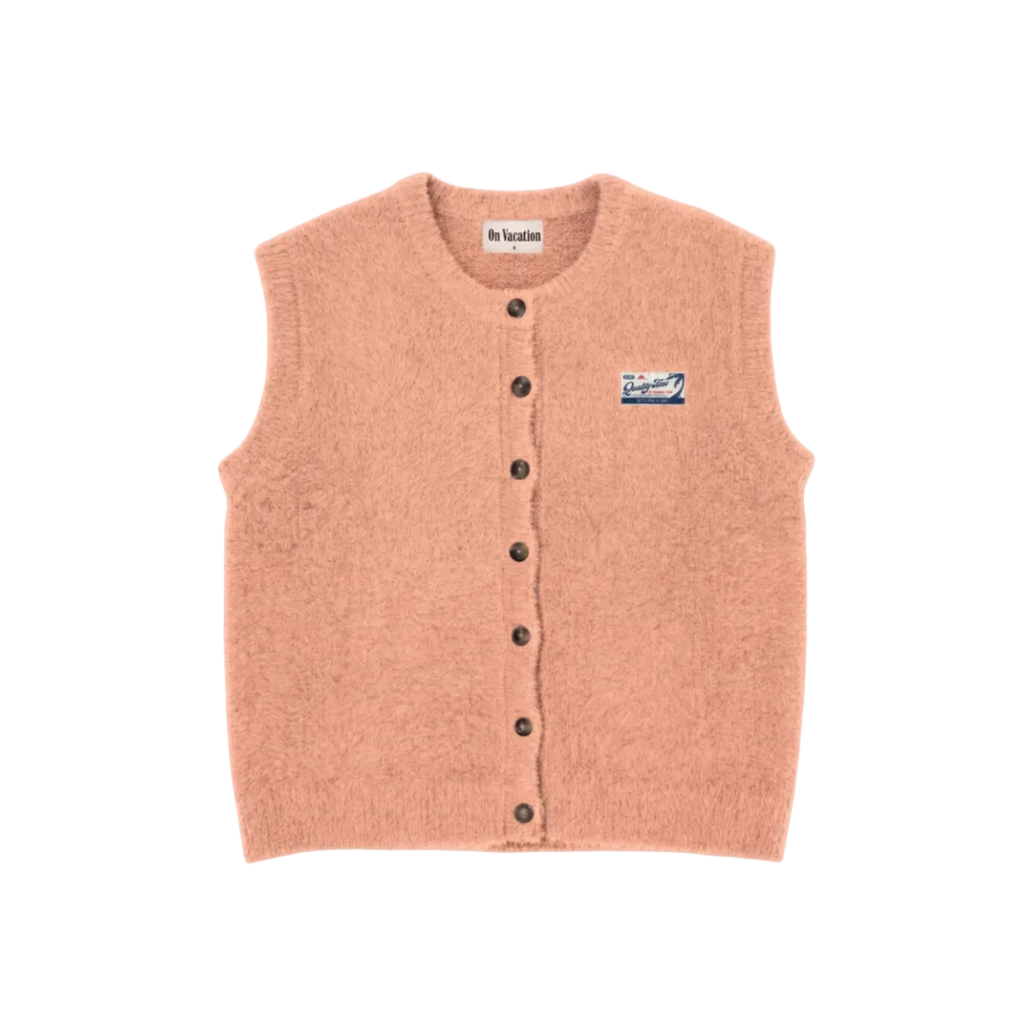 Chaleco On Vacation Quality Time Knitted Apricot foto 1