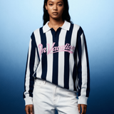 Polo On Vacation Retreat Striped Knit Dark Blue foto 4