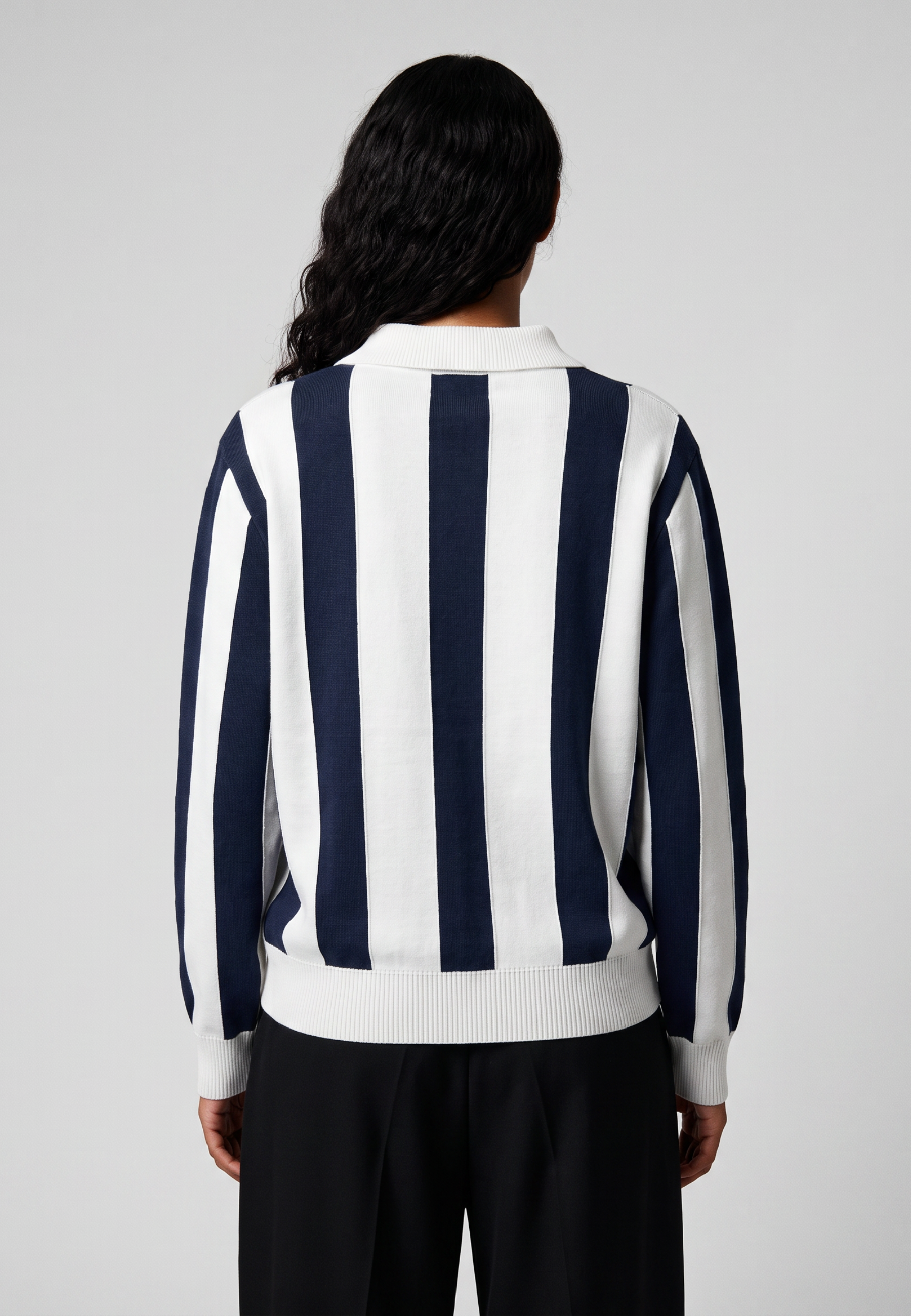 Polo On Vacation Retreat Striped Knit Dark Blue foto 8
