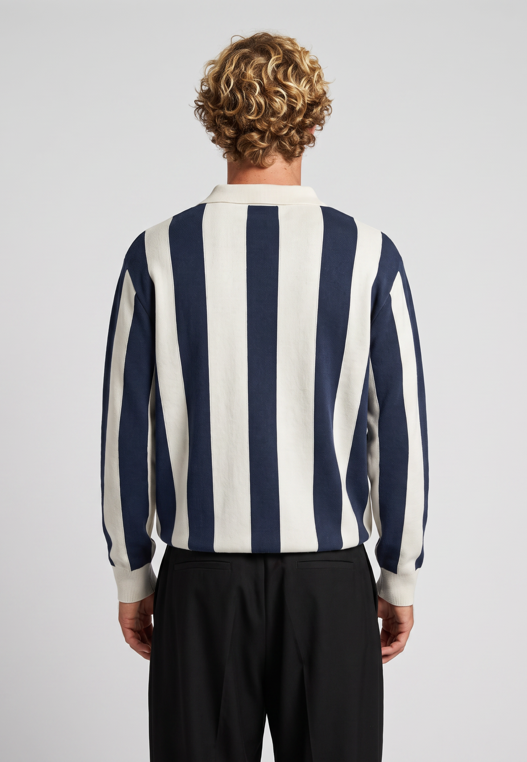 Polo On Vacation Retreat Striped Knit Dark Blue foto 7