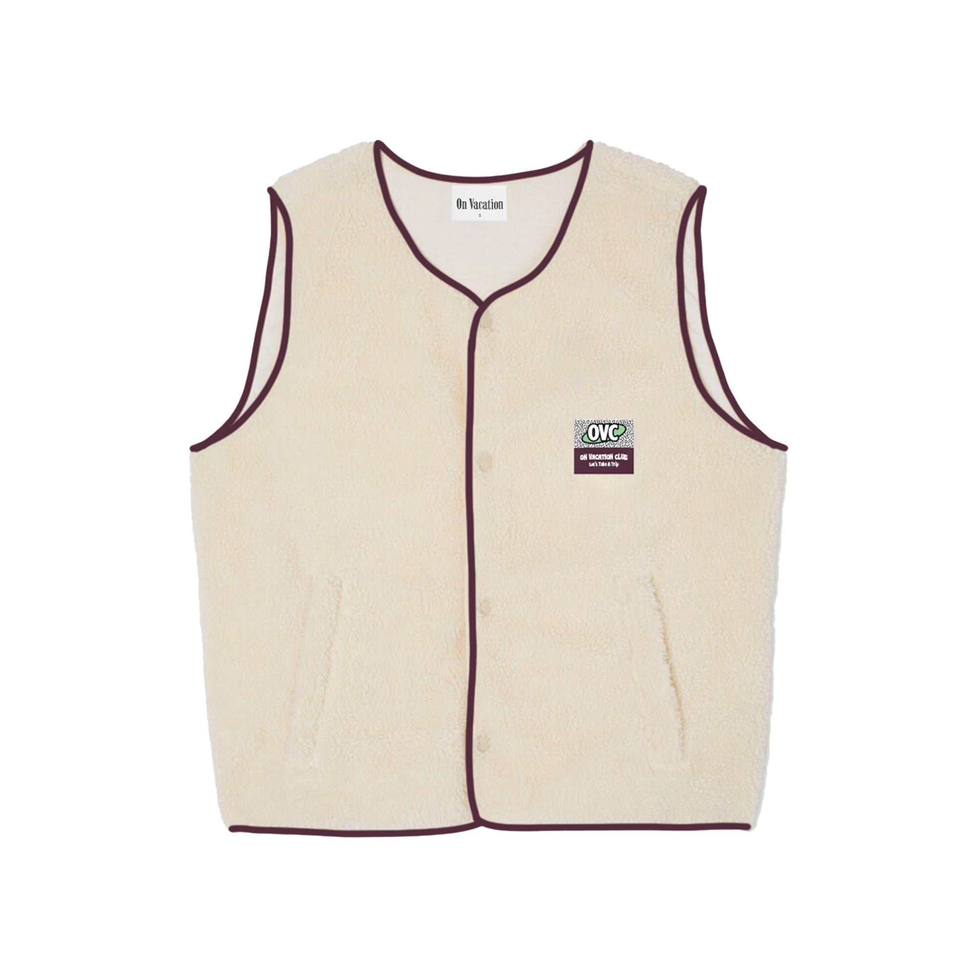 Chaleco On Vacation Wanderlust Fleece Beige foto 1