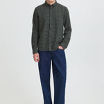 Camisa BLEND Clark Deep Depths oscura