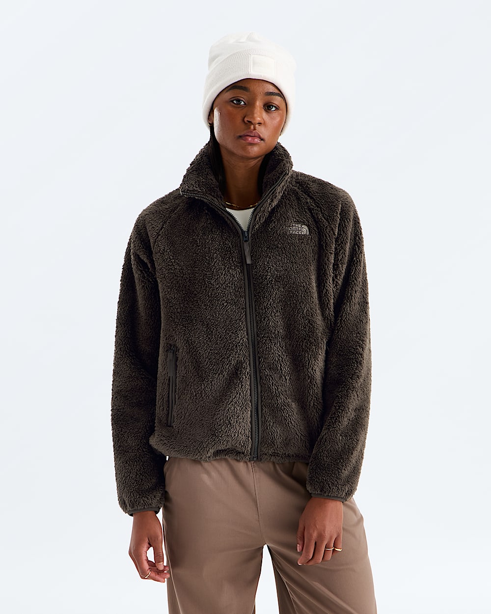 Chaqueta polar Osito Evolve de mujer en castaño oscuro