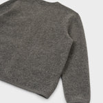 UNIVERSAL WORKS Wool Fleece Cardigan Grey Marl - vista trasera