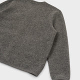 UNIVERSAL WORKS Wool Fleece Cardigan Grey Marl - vista trasera