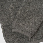 UNIVERSAL WORKS Wool Fleece Cardigan Grey Marl - detalle