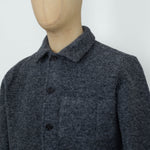 UNIVERSAL WORKS Uniform Jacket Wool Fleece Grey Marl - detalle