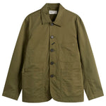 UNIVERSAL WORKS Bakers Twill Light Olive - vista frontal