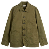 UNIVERSAL WORKS Bakers Twill Light Olive - vista frontal