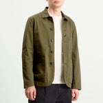 UNIVERSAL WORKS Bakers Twill Light Olive - vista trasera