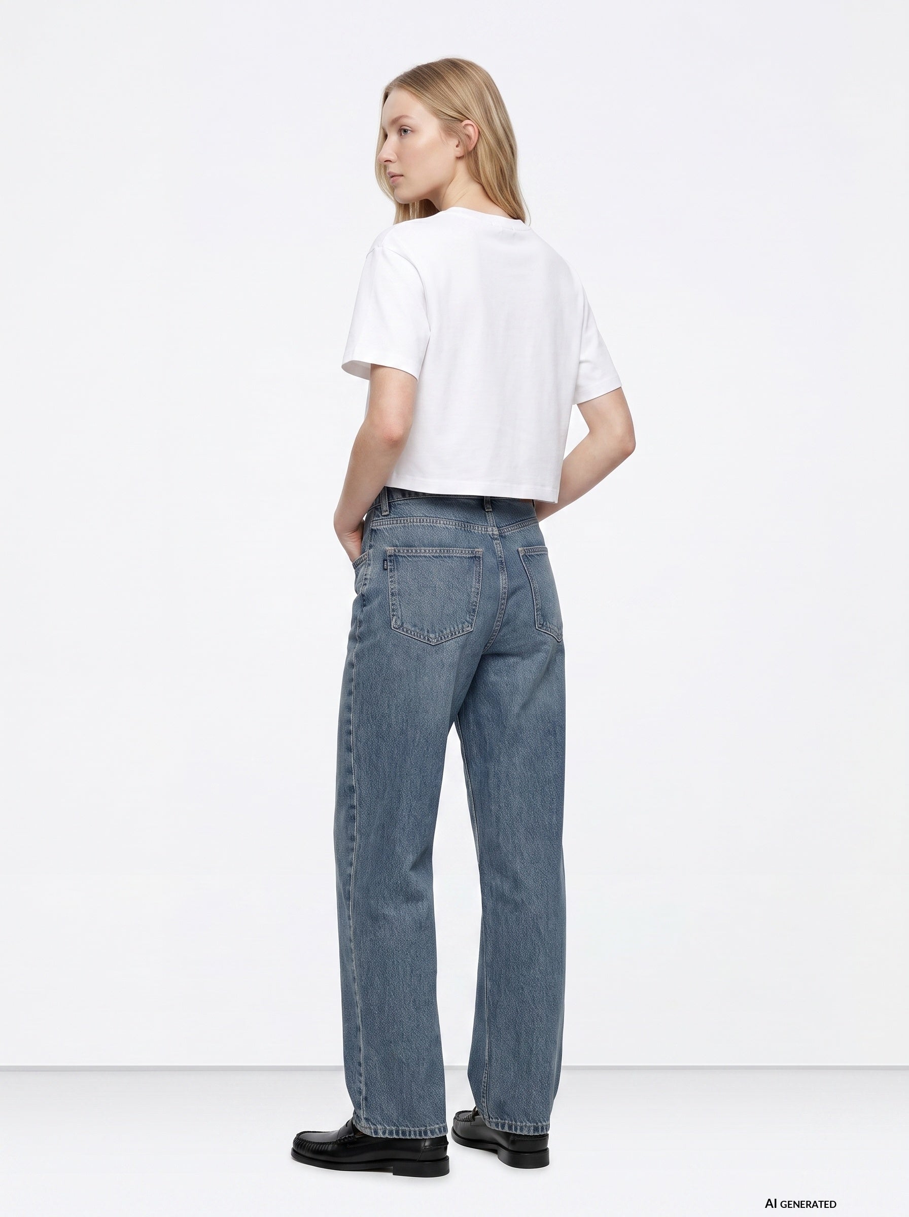 Vaquero TIFFOSI Alba 1 azul denim, modelo espalda