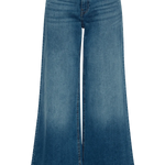 Vaqueros ICHI Twiggy Raven Wide Medium Blue - ECRU