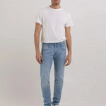 Vaqueros Replay de corte Slim Anbass - ECRU