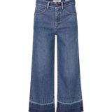 Vaqueros Salsa Faith Push In Con Dobladillo Descosido - ECRU