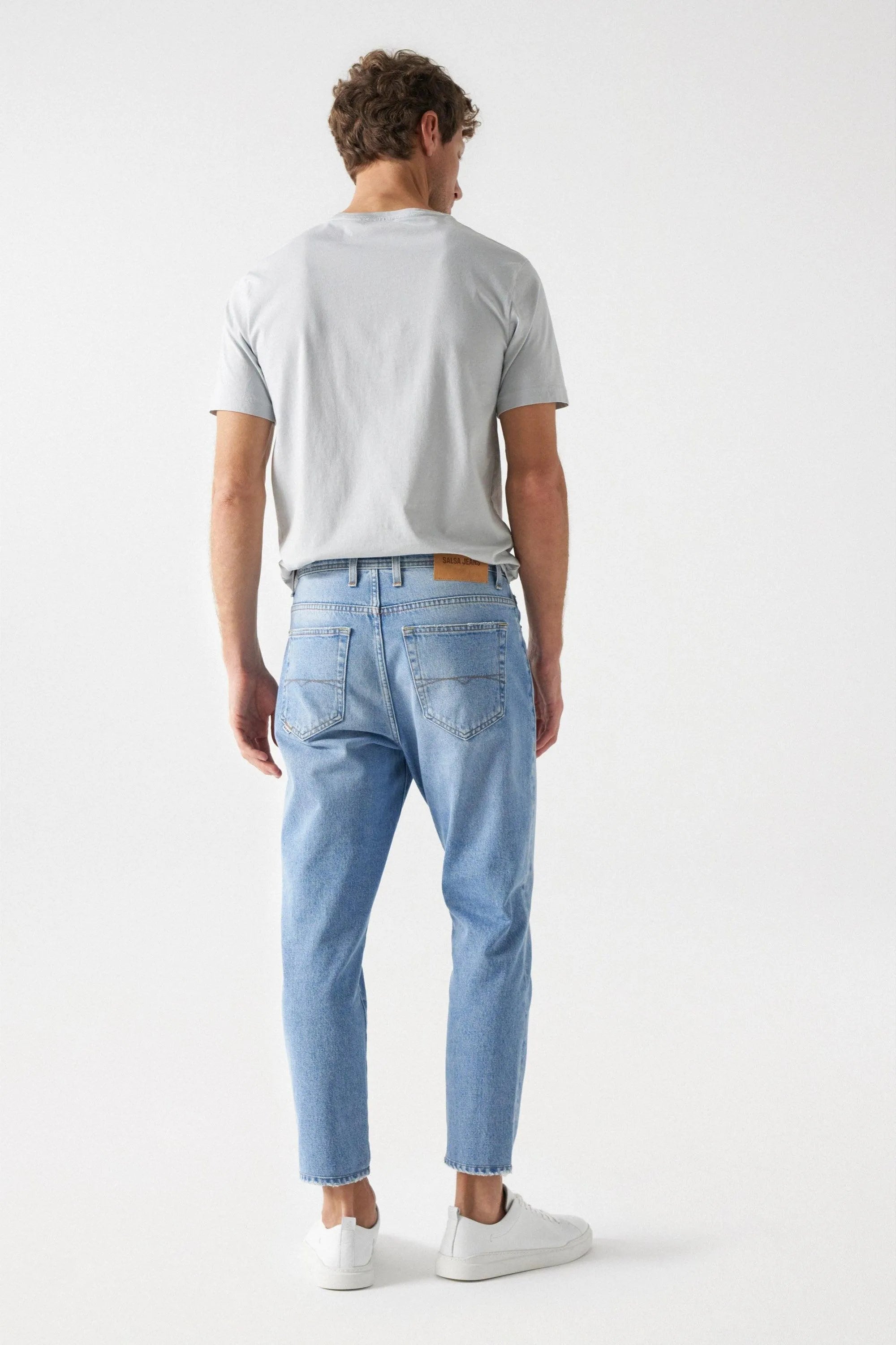 Vaqueros Salsa Tapered Vintage Light Wash - ECRU