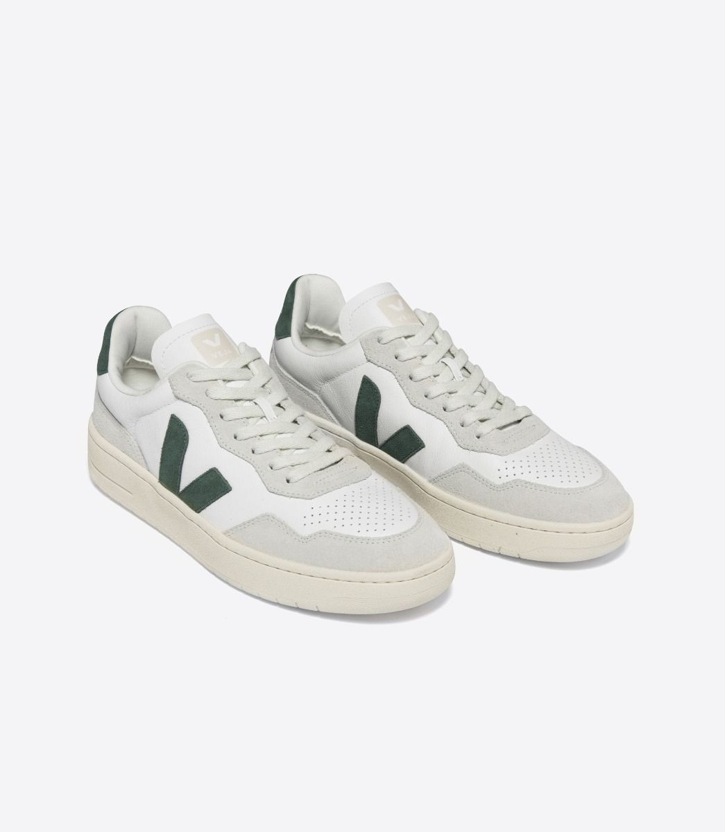 Veja V-90 Leather White Cyprus Sneakers