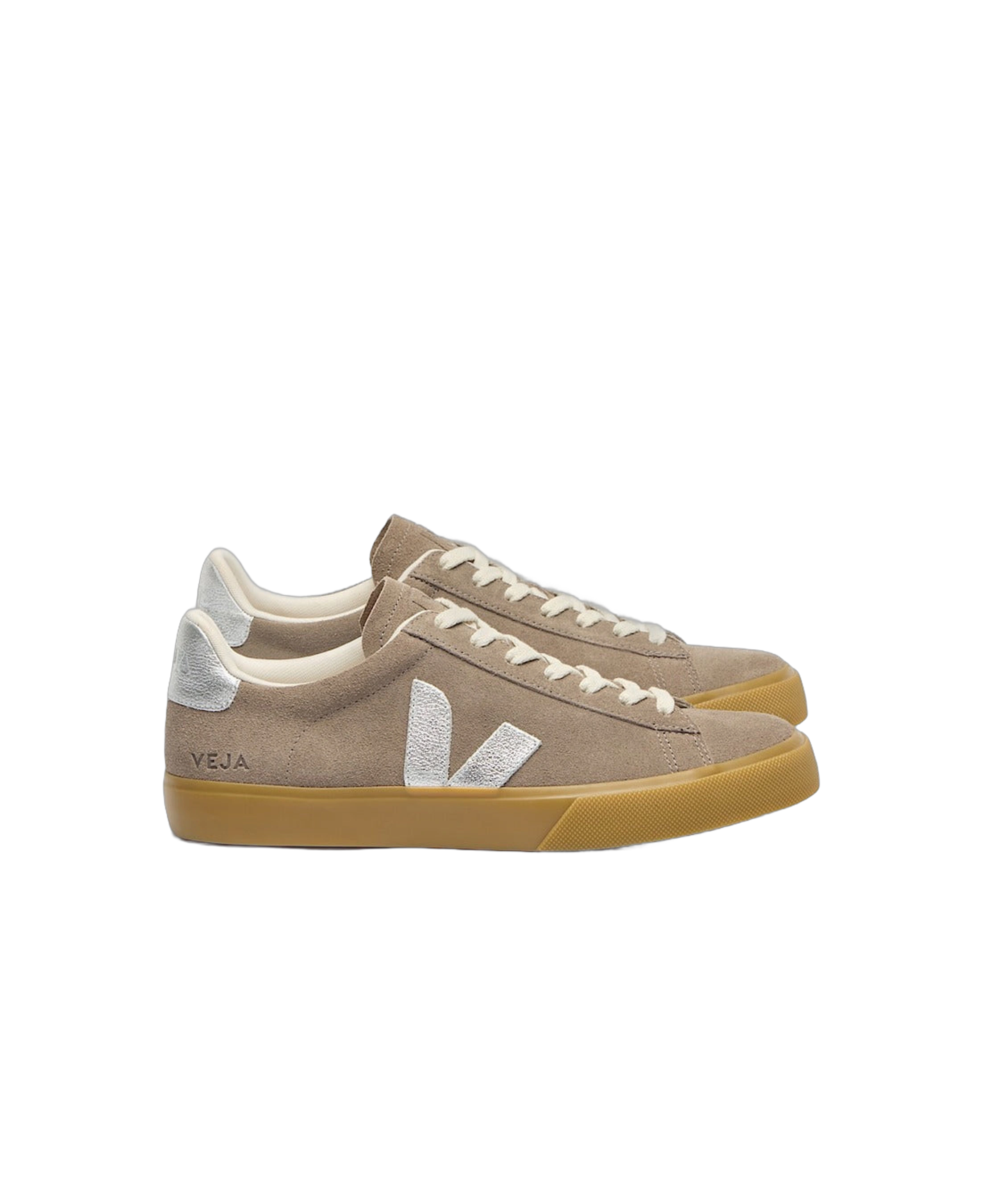Zapatillas VEJA Campo Suede Moonrock Silver Natural - flat lateral