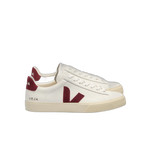 Zapatillas VEJA Campo Leather White Grenat - flat lateral