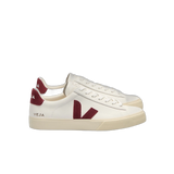 Zapatillas VEJA Campo Leather White Grenat - flat lateral