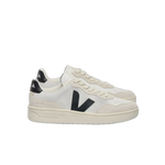 Zapatillas VEJA V-90 O.T. Leather White Black - flat lateral