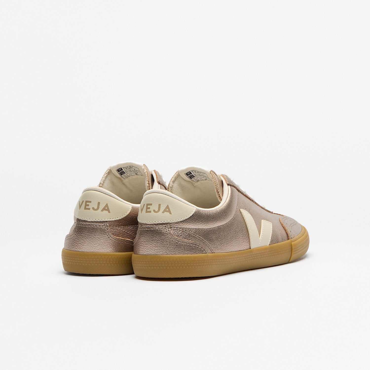 VEJA Volley Leather Bronze Pierre vista trasera