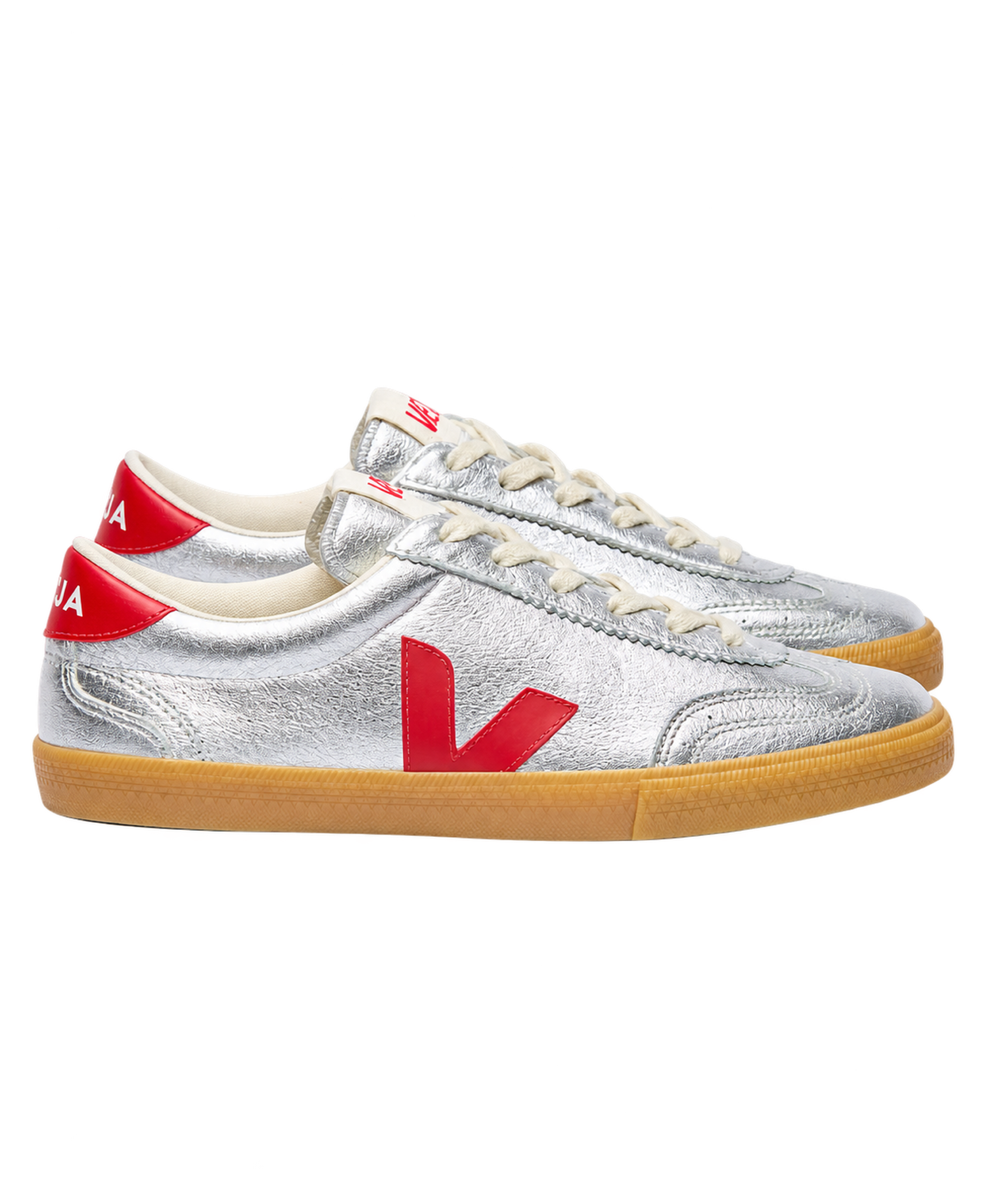 Zapatillas VEJA Volley Leather Silver / Pepper