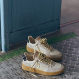 VEJA V-82 Leather Pure Calcaire Black Sneakers