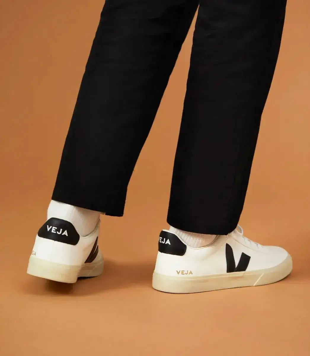 Chaussures VEJA Campo Cuir Chromefree Blanc Noir