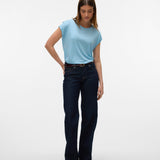 Camiseta Básica de Mujer VERO MODA AWARE Ava Airy Blue