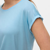 Camiseta Básica de Mujer VERO MODA AWARE Ava Airy Blue
