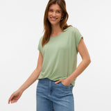 Camiseta Básica de Mujer VERO MODA AWARE Ava Smoke Green