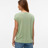 Camiseta Básica de Mujer VERO MODA AWARE Ava Smoke Green