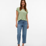 Camiseta Básica de Mujer VERO MODA AWARE Ava Smoke Green